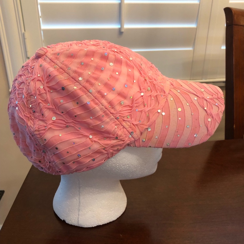 Pink Sequin Cap